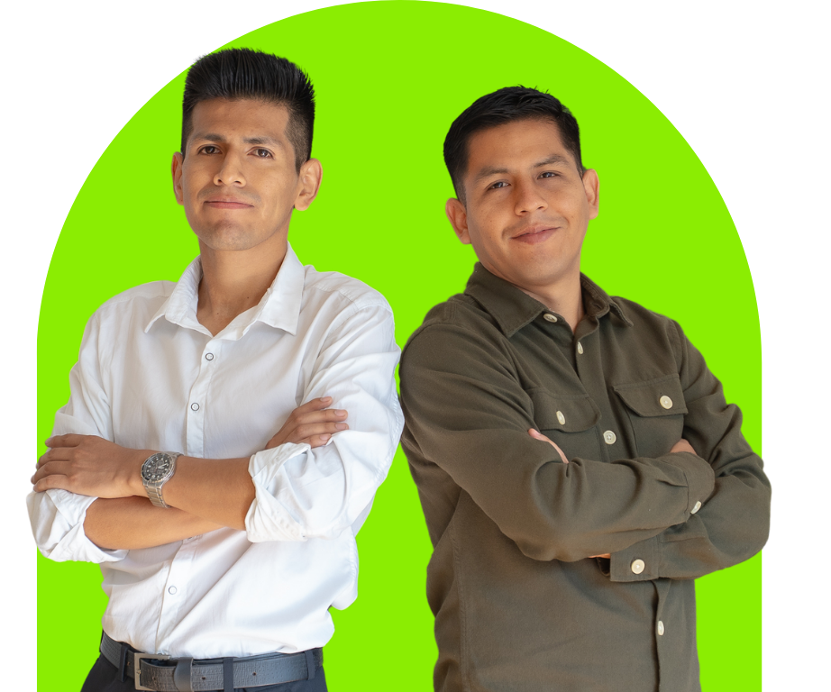 La imagen muestra a los dos fundadores de Escuela del Inversor